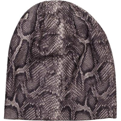 Beanie STYLEBREAKER "Beanie Mütze Glitzer Schlangen Muster", Herren, braun (dunkelbraun), Obermaterial: 50% Viskose CV. 50% Polyester PES., Modisch, Mützen Beanie
