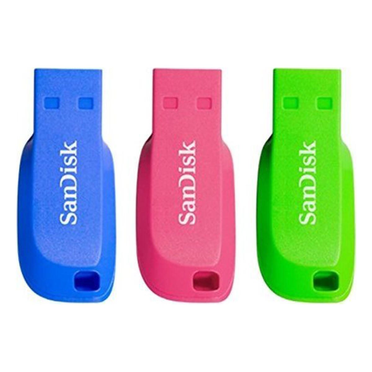 SanDisk Cruzer Blade USB-Stick 16 GB 3-Pack SDCZ50C-016G-B46T