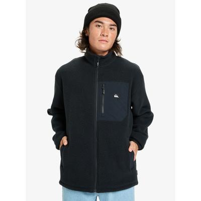 Fleecejacke QUIKSILVER "CLEAN COAST FZ", Herren, Gr. XXL, schwarz, Obermaterial: 100% Polyester, Jacken Fleecejacke, für Erwachsene, aus Polyester, in den Größen S bis XXL