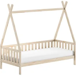 TIPI Bett Keisha 90x200 in Sprossenoptik Kiefer Massivholz natur