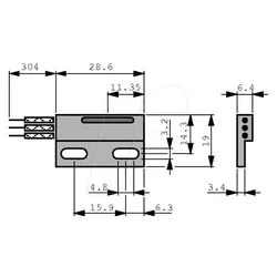 LITT 59145-030 - Reed-Sensor 59145 Serie, 1 CO, 5 W