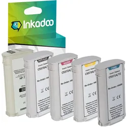 Inkadoo, Druckerpatrone, Druckerpatronen kompatibel mit HP C9374A / 72 Tintenpatrone