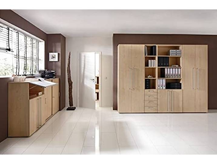 Schiebetürschrank 3OH SG Weiß/Eiche