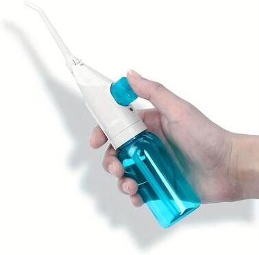 Uplift Treasures Portable Manual Oral Irrigator Water Flosser blue
