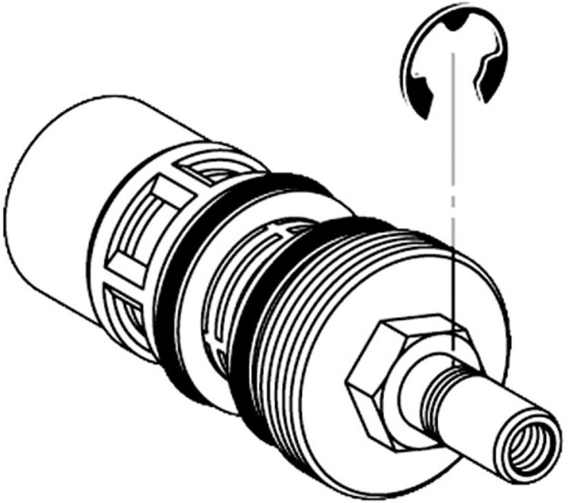 Schell replacement cartridge for flush-mounted urinal pressure flush Verona 294160099