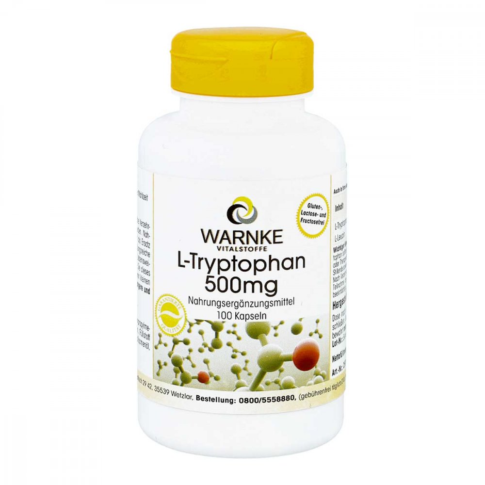 Warnke Vitalstoffe GmbH L-tryptophan 500 mg Kapseln 13835172