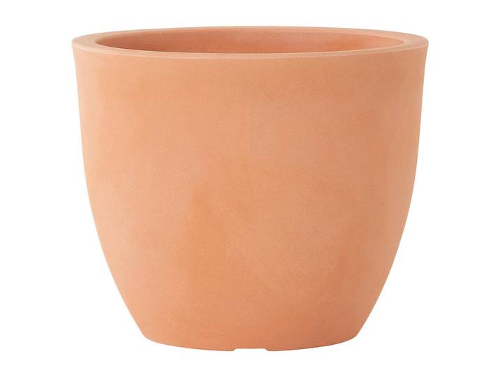 Siena Garden Pflanzentopf, Terracotta, Kunststoff, Steinoptik, rund, 46 cm, Dekoration, Blumen & Blumentöpfe, Übertöpfe