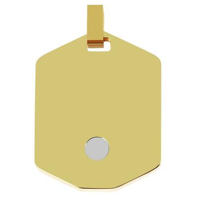Kettenanhänger ADELIA´S "trendiger Schmuck Anhänger aus Edelstahl", gold, Schmuckanhänger, Damen, Edelstahl, Kettenanhänger