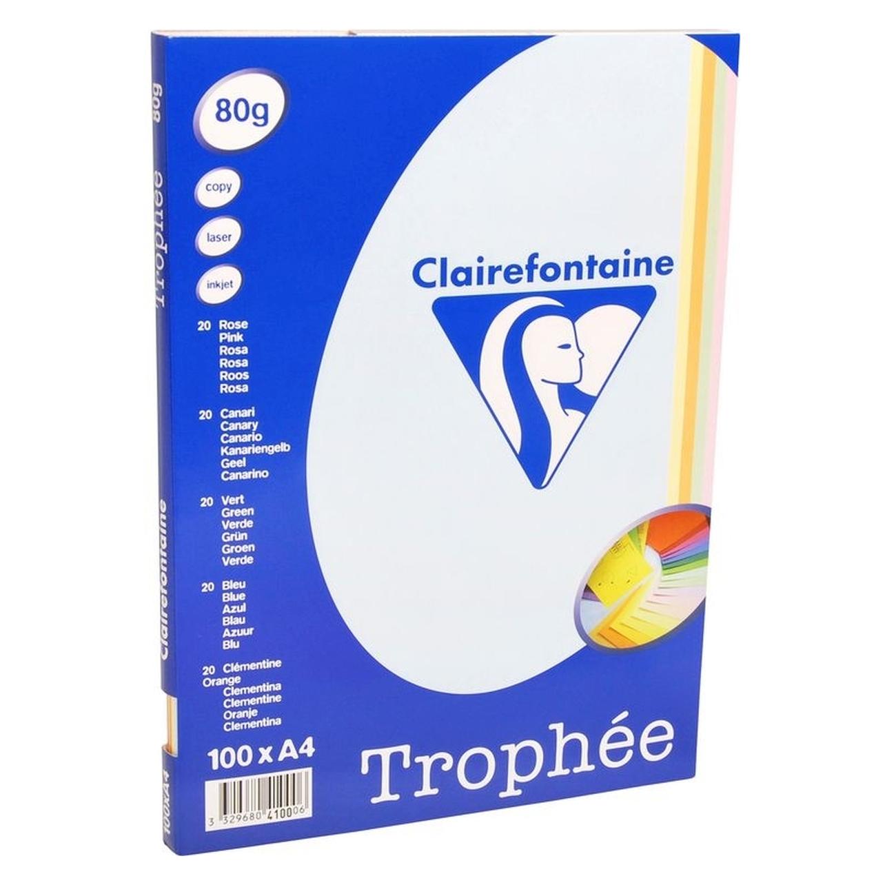 Clairalfa Universal-Papier Troph'e, A4, Pastellfarben (A4, 80 g/m²) (4100C)