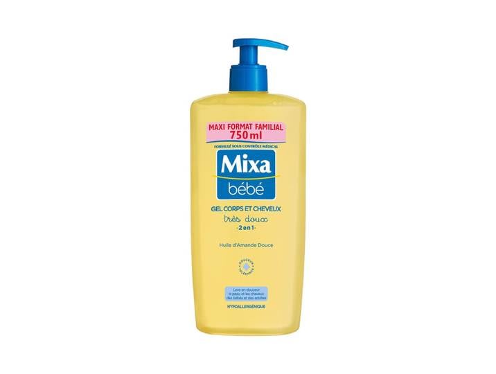 Mixa Bébé Shampooing Lavant Bébé 2-en-1 Très Doux 750 ml