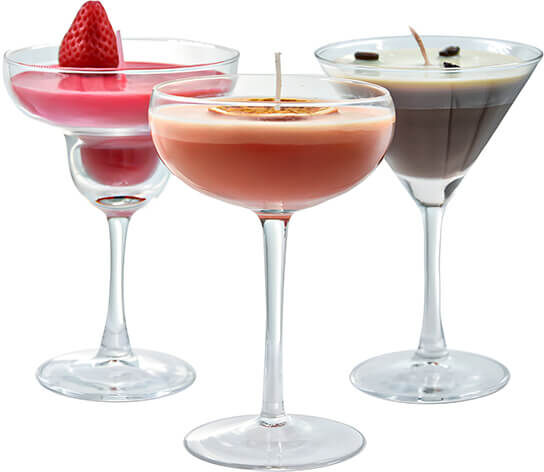 Mikamax Cocktail Candle Set