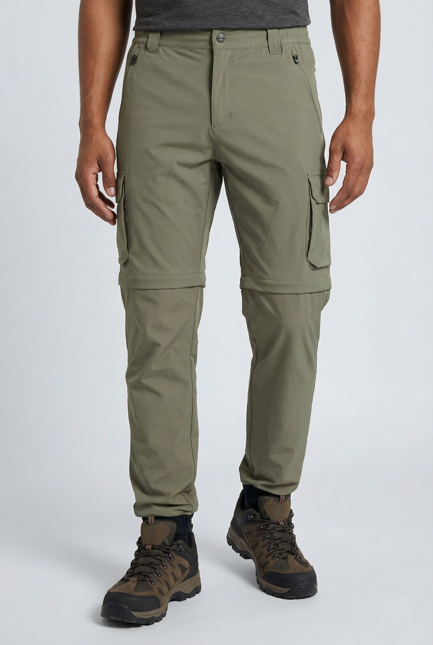 Zip-off-Hose CMP "MAN ZIP OFF PANT", Damen, Gr. 52, N-Gr, grün (sage), Web, Obermaterial: 90% Polyamid, 10% Elasthan, Hosen Zip-off-Hose, mit Zip-off-Funktion, aus Polyamid und Elasthan sage 52, N-Gr