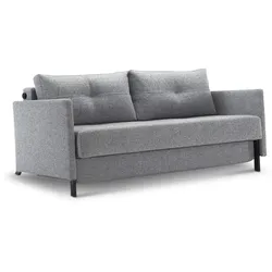 INNOVATION LIVING Schlafsofa Cubed mit Armlehnen Stoff Grau Granit 160 cm
