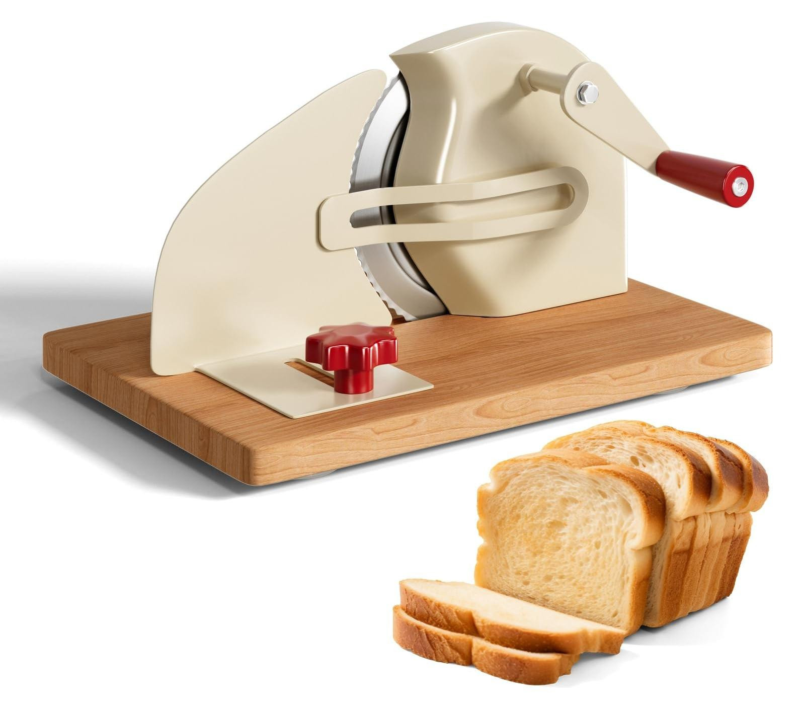 Handmatige broodsnijmachine van roestvrij staal