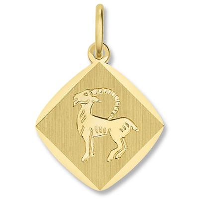 Sternzeichenanhänger ONE ELEMENT "Steinbock Sternzeichen Anhänger aus 333 Gelbgold", gold, Schmuckanhänger, Damen, Steinbock, Gelbgold 333 Gold, Gelbgold 333, Gold