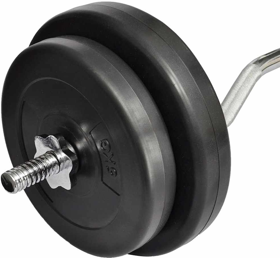 vidaXL Haltère avec poids 30 kg