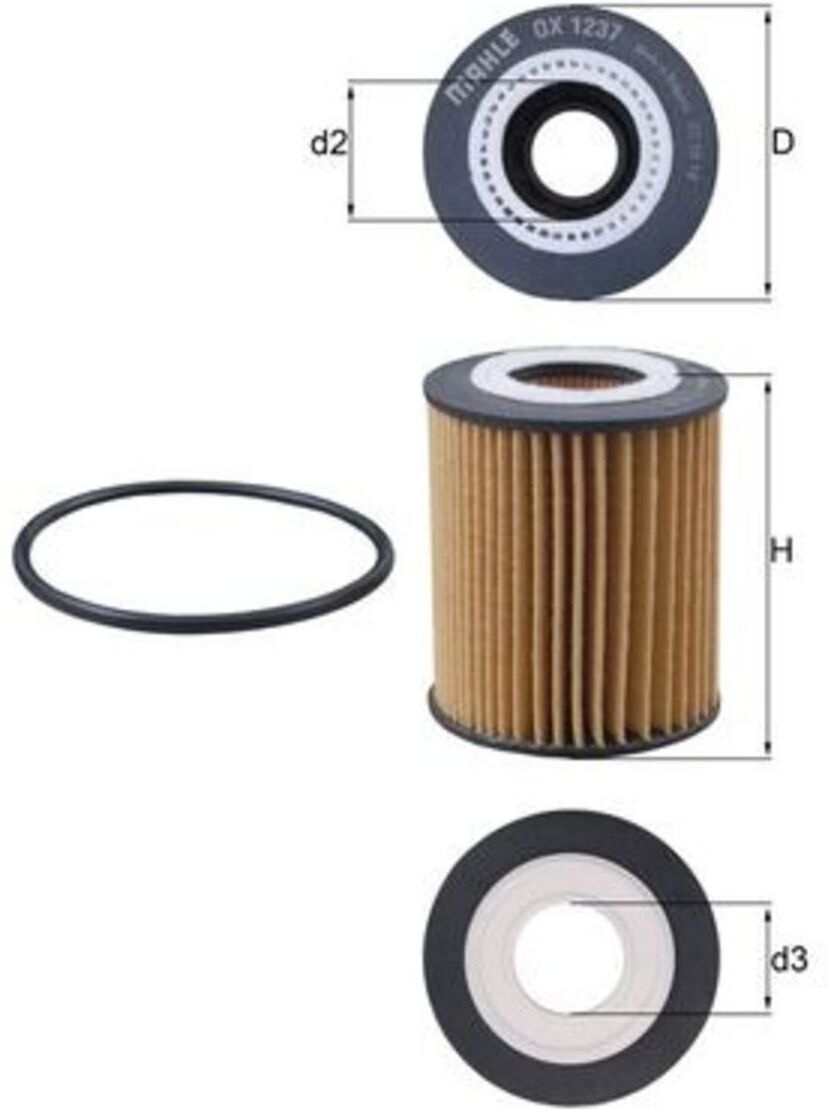 Knecht Filtro olio OX 1237D