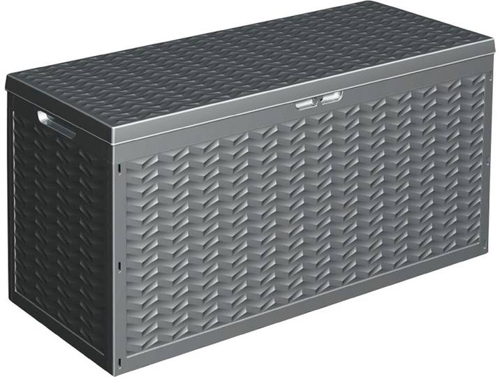 Garten Aufbewahrungsbox mit Deckel Kunststoff 120x45x60 cm