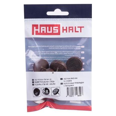 Haushalt Felt Pads With Nail D24 Brown 8 Pcs (Filzgleiter, 8 Stk.) (36516758)