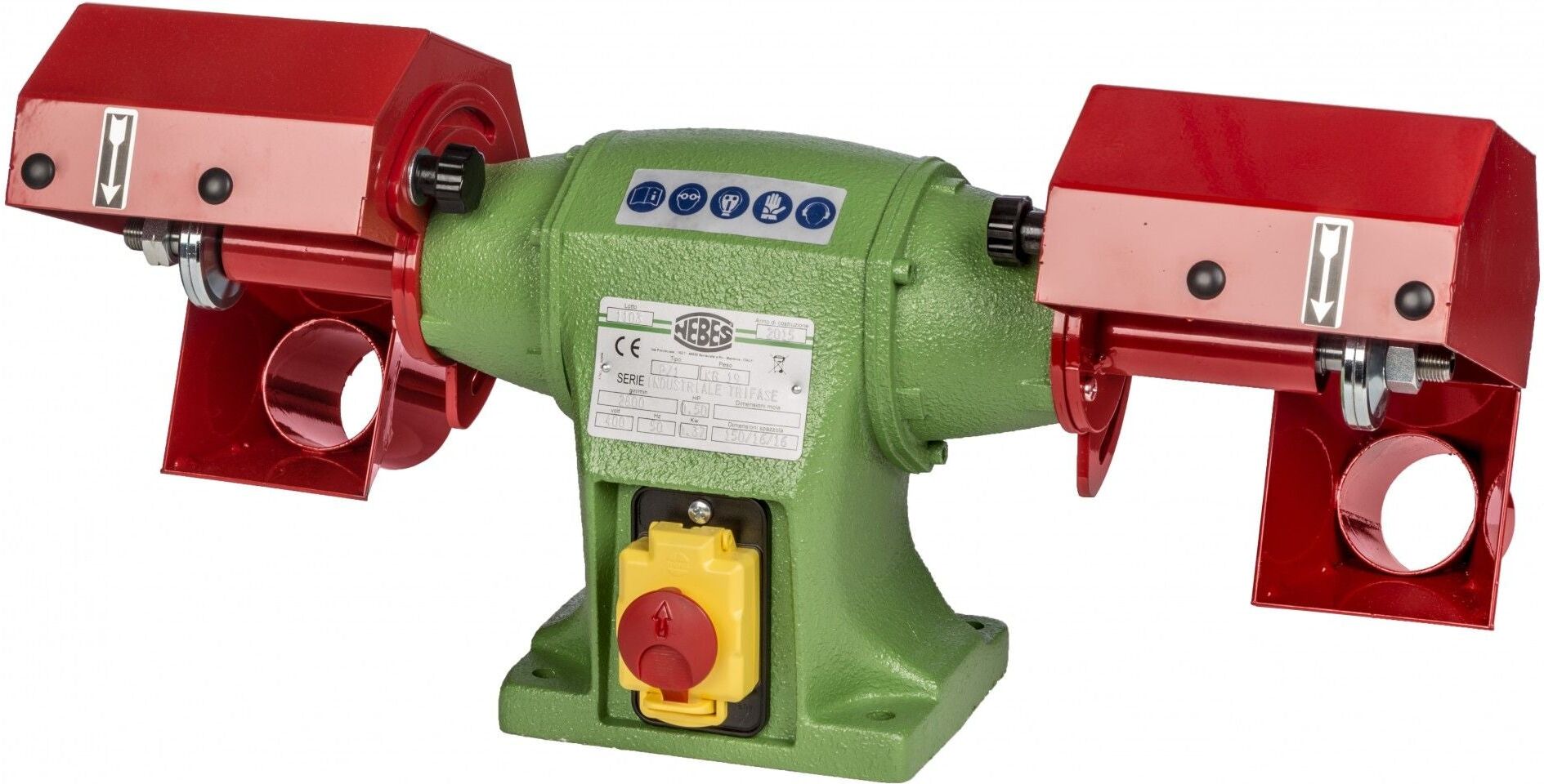 Nebes Pulitrice P-1 serie industriale in ghisa 0,5 HP trifase