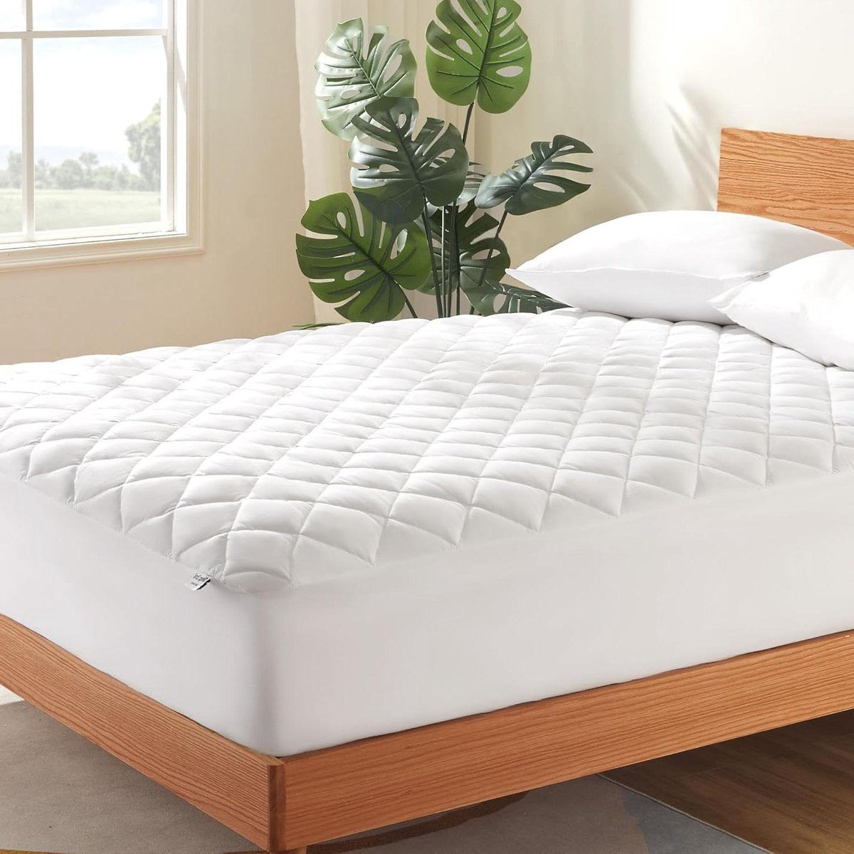 Matras Topper Queen Size - Wit - Ademende Matrasbeschermer voor Verbeterd Slaapcomfort