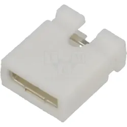 Jumper, kurze Ausführung, geöffnet, RM 2,54mm, weiß