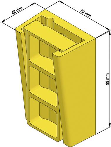 LAPP FLACHKABELKEILKLEMME FKK 08 Flachbandkabelhalter 52026051 1St.