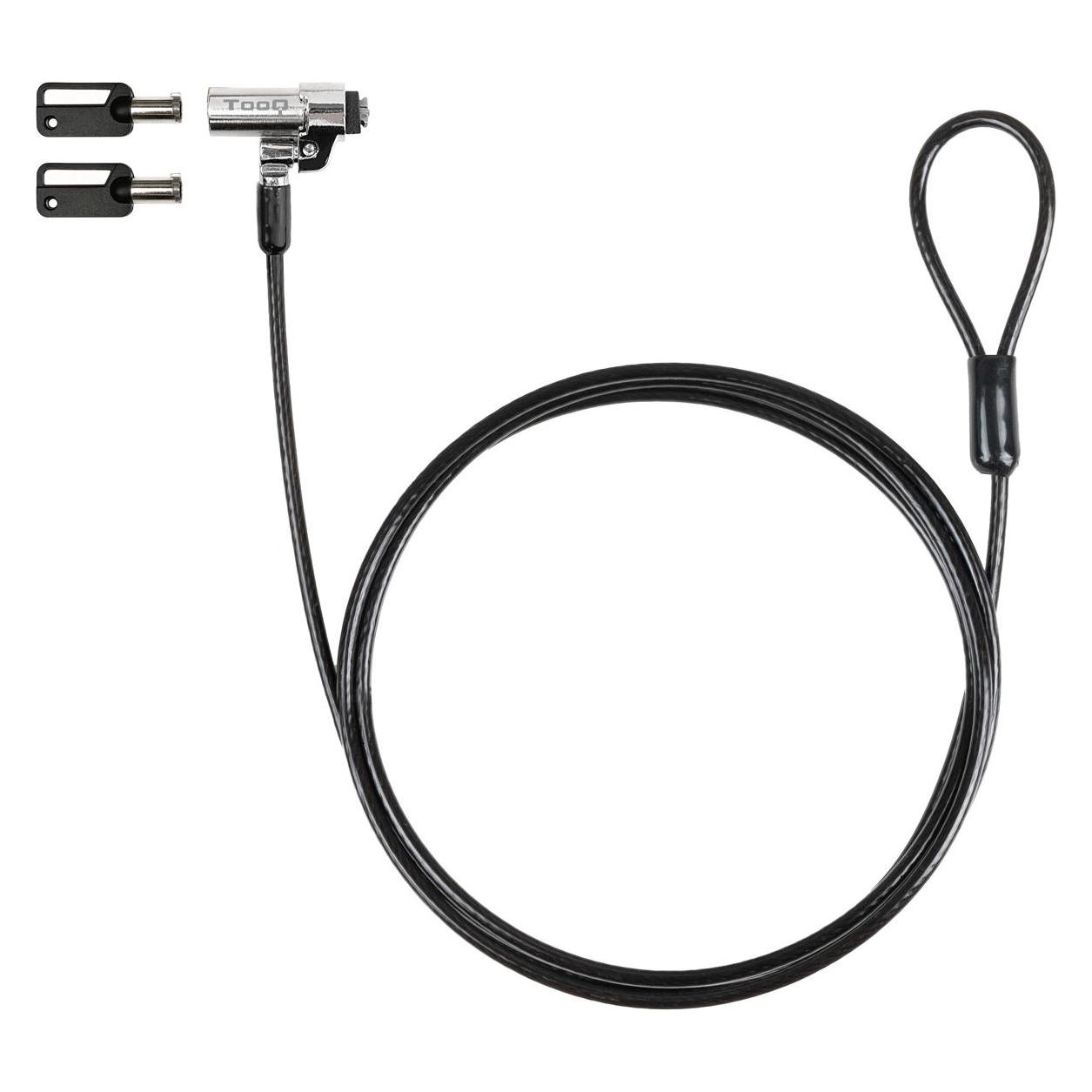 Tooq Technology Cable Seguridad Nano 2.5x6mm Llave Para Portatiles (TQCLKC0045-G)