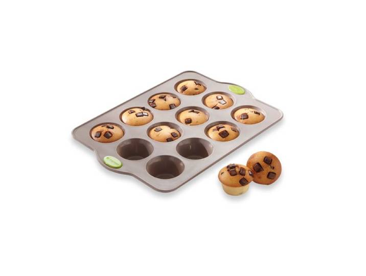Rigiflex Plaque 12 muffins en silicone structure acier Mathon