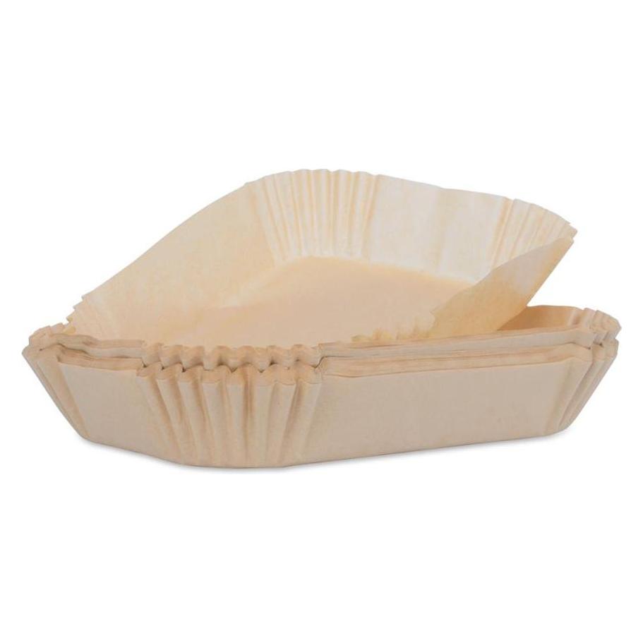 LKD Airfryer-Papierförmchen ungebleicht, rechteckig 14x22x4,5 cm - 100 Stück. (71238751)