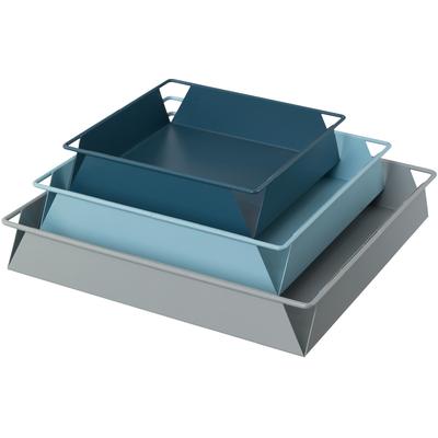 Tablett OTTO HOME "Nilsby", bunt, B:21cm H:5cm L:21cm, Metall, Tabletts