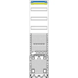 f-tronic 7120137 Kombinationsfeld 1-feldrig, H=1050mm, Vert. 1r, Komm., APZ, VK7APZ