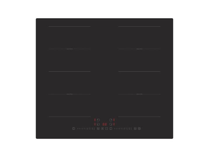PKM Glaskeramikkochfeld, Schwarz, Glas, 59x6.2x52 cm, Kindersicherung, Restwärmeanzeige je Kochzone, Küchen, Küchenelektrogeräte, Kochfelder, Glaskeramik-Kochfelder