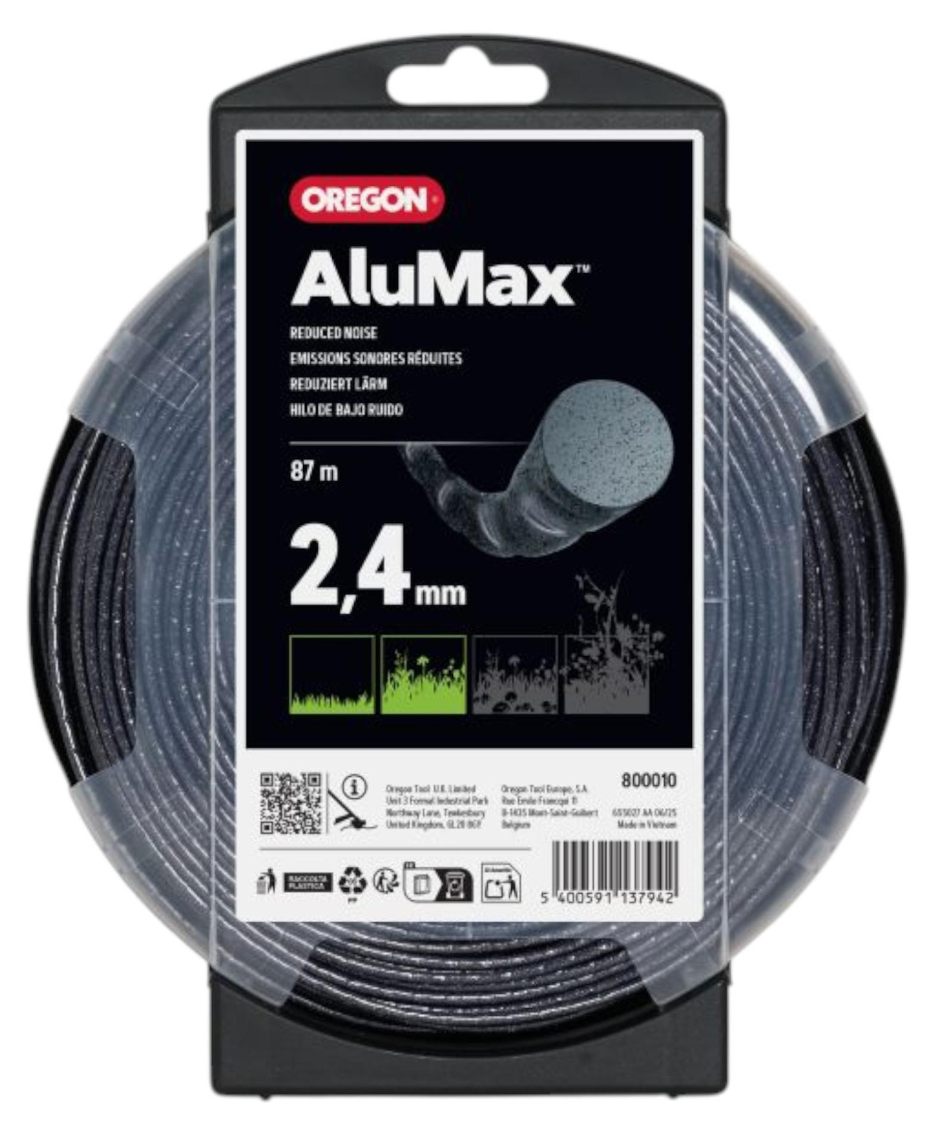 Oregon Nylium Silencio trimmerdraad 2,4 mm x 87 m