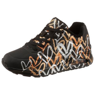 Skechers "UNO - METALLIC LOVE" Freizeitschuh, Halbschuh, Schnürschuh mit trendigen Metallic-Print