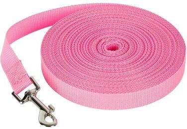 Uplift Essentials High Tensile Nylon Training Lead Multi Length Versatile Traction Rope For Small To Large Dogs pink 16 Ft