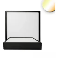 ISOLED LED Deckenleuchte PRO, eckig, 170mm, 15W, ColorSwitch 2700|3000|4000K, IP20, dimmbar, schwarz ISO-115493