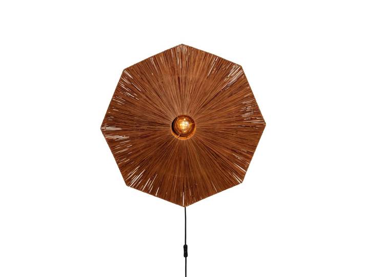 Applique raffia brun 65x7x65cm
