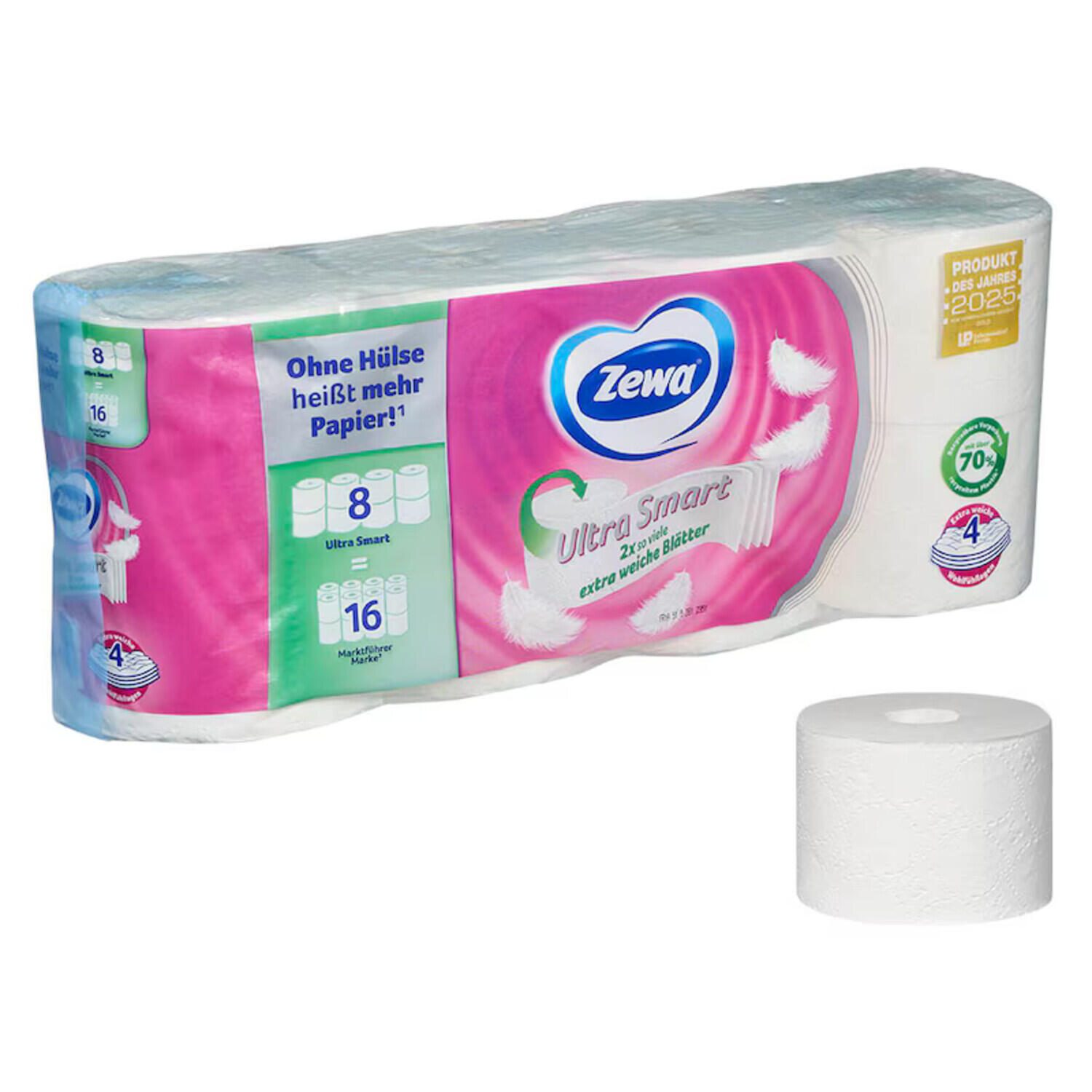 Zewa Toilettenpapier Ultra Smart 4-lagig 488979