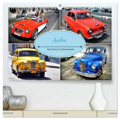 Austin - Eine britische Traditionsmarke (hochwertiger Premium Wandkalender 2027 DIN A2 quer), Kunstdruck in Hochglanz