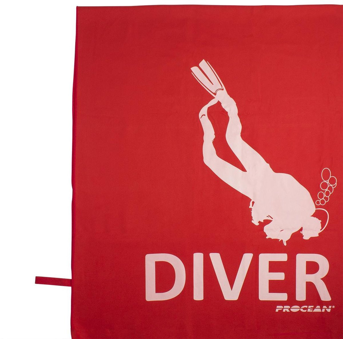 Procean Microfiber strandlaken Diver rood voor volwassenen