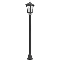 Outsunny Solar Gartenlaterne 127 cm Gartenlampe mit Kaltweiß LED Licht, IP44