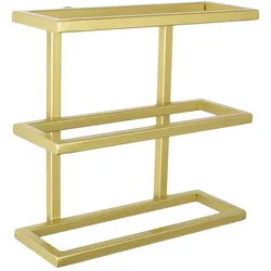 LOFT42 Pinot Wandweinregal – 3 Flaschen – Metall – Gold – 26 x 27 x 11 cm