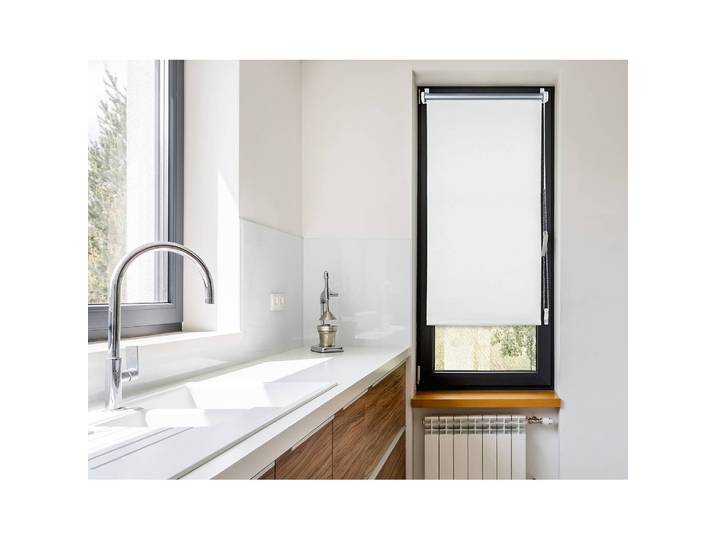 Designrollo Trend / Verdunkelung 100 x 150cm Weiß/Weiß