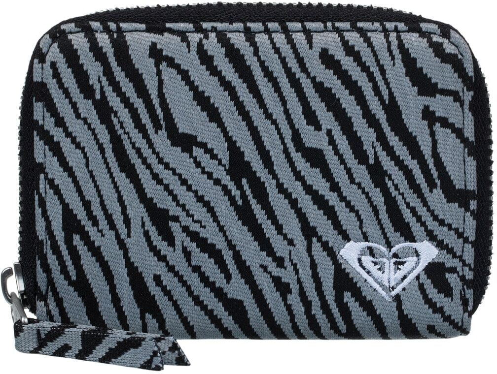 Brieftasche ROXY "Urban Party", Damen, schwarz-weiß (anthrazit), Kunstfaser, Kleinlederwaren Brieftasche