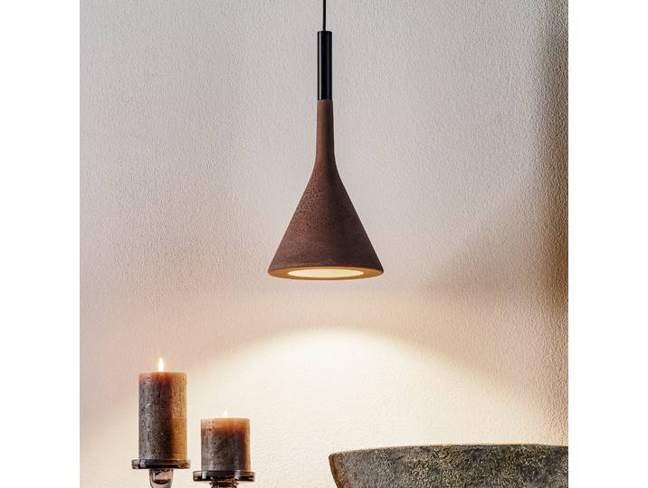 Aplomb Suspension GU10 Brown - Foscarini - Cuisine - Design - Béton - À ampoule unique