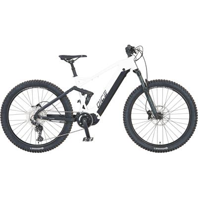 E-Bike PROPHETE "Prophete Dice 5.0" Gr. 48, weiß (weiß, schwarz), Elektrofahrräder, 44cm, 27,5 Zoll (69,85cm), Pedelec, Elektrofahrrad für Damen u. Herren, MTB