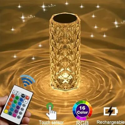 Trendy Discount Goods RGB Crystal Lamp Changing USB Romantic LED Rose Table Lamp For Bedroom Party Decor Light RGB Crystal Lamp Changing USB Romantic LED Rose Table Lamp For Bedroom Party Decor Light