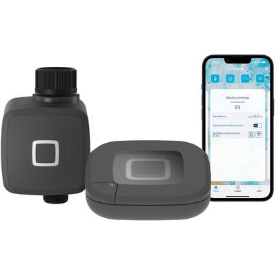 HOMEMATIC IP Smart-Home-Zubehör "Bundle Bewässerungsaktor + Access Point 2", schwarz, B:19,5cm H:10cm T:29cm, Smart-Home-Stationen