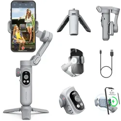 Aochuan X Pro Standard-Gimbal (grau) (Smartphone, 0.25 kg), Gimbal, Grau